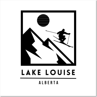 Lake Louise Alberta Canada ski Posters and Art